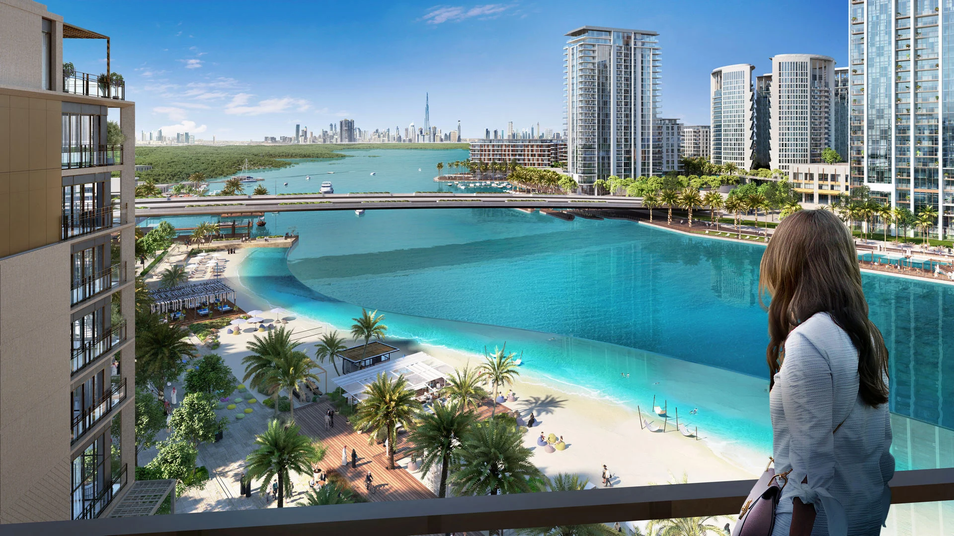 Creek Beach waterfront and surrounding residences