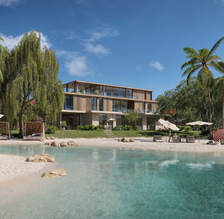 Homes and landscaped surroundings at The Acres