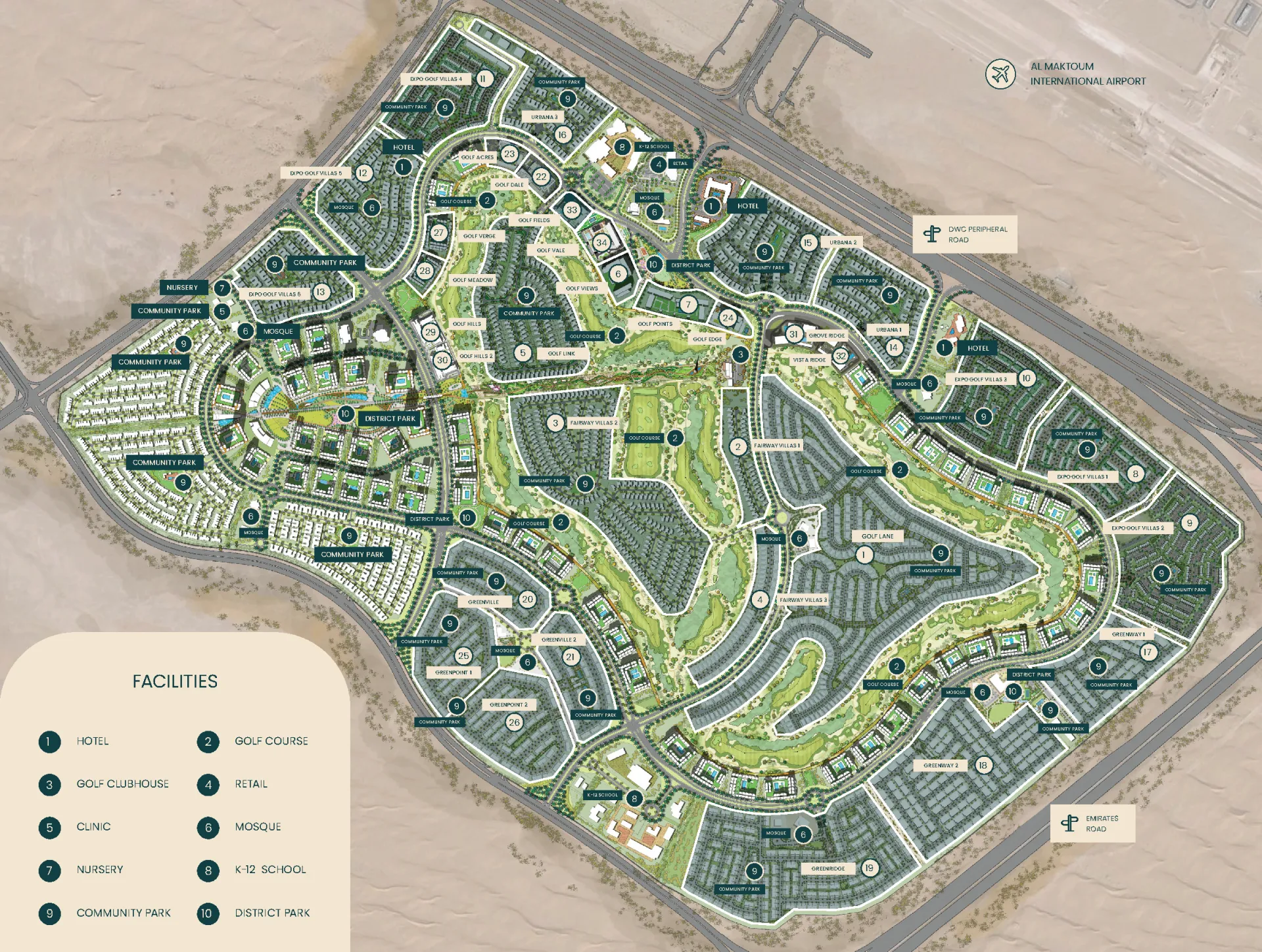 Emaar South community masterplan