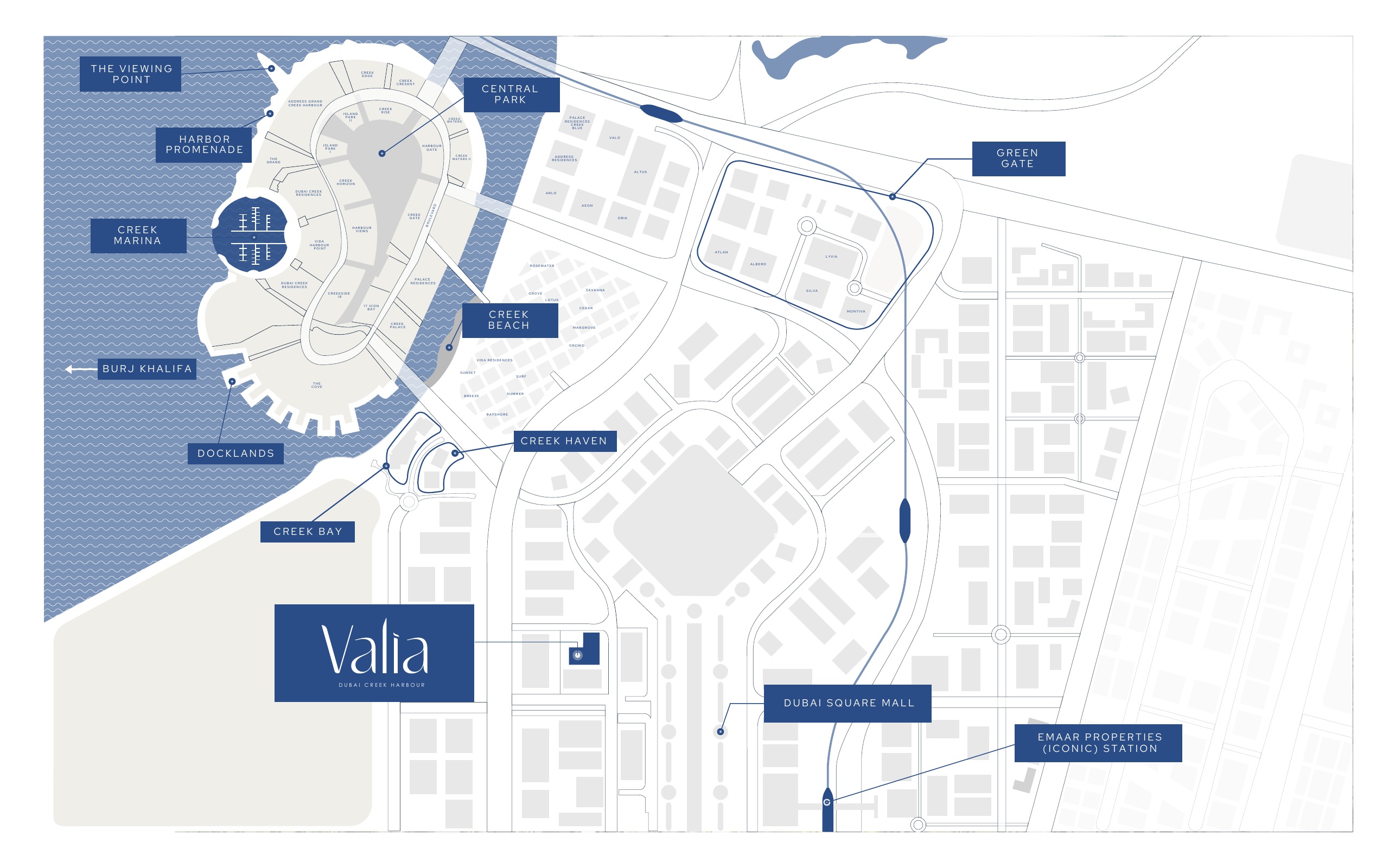 Dubai Creek Harbour community masterplan